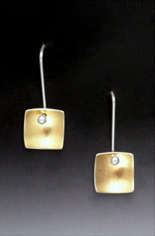 MB-E308 Earrings, Little Keumboo Squares $98 at Hunter Wolff Gallery